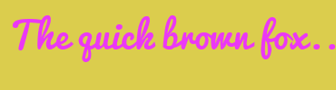 Image with Font Color EB38F5 and Background Color DBCD4D